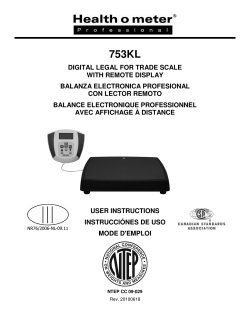 753KL - Health o meter&reg; Professional Scales