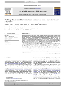 Modeling the costs and benefits of dam construction