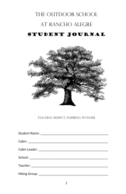 English - The Outdoor School at Rancho Alegre