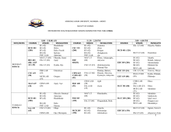 2015/2016-1st Semester - Adekunle Ajasin University