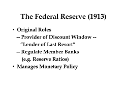 The Federal Reserve (1913)