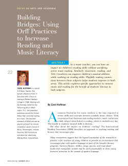 Building Bridges: Using Orff Practices to Increase Reading and