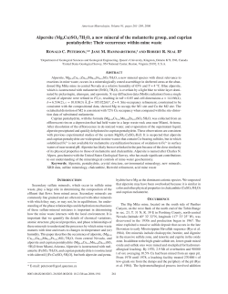 Alpersite (Mg,Cu)SO4·7H2O, a new mineral of the melanterite group