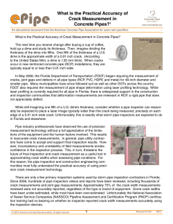 Practical Accuracy of Crack Measurement
