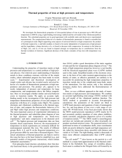 Thermal properties of iron at high pressures and temperatures
