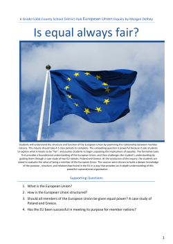 Is equal always fair?