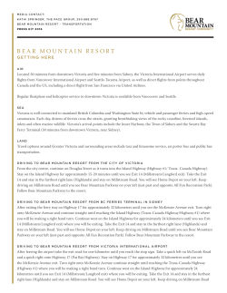 Getting Here - Bear Mountain Resort