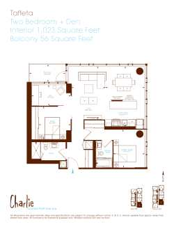Taffeta Two Bedroom + Den Interior 1,023 Square Feet Balcony 56