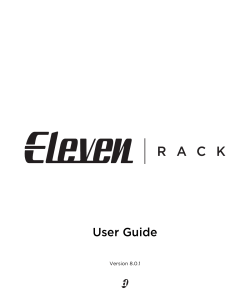 Eleven Rack User Guide - Lawrence Public Library