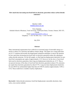 How much does increasing non-fossil fuels in electricity