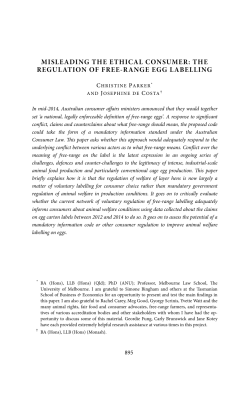 Misleading the Ethical Consumer: The Regulation of Free