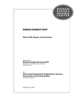 Biomass Feasibility Study - Western Governors` Association