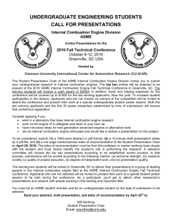 call for papers - ASME Community