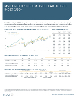 MSCI United Kingdom US Dollar Hedged Index