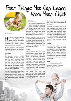 Four Things You Can Learn from Your Child