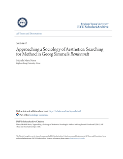 Approaching a Sociology of Aesthetics