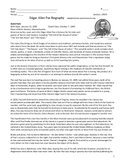 packet about Edgar Allen Poe