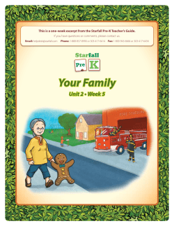 Starfall Pre-K Teacher`s Guide