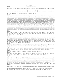Selected Answers