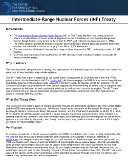 Intermediate-Range Nuclear Forces (INF) Treaty