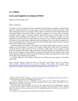 AJ Aitken Scots and English in Scotland (1984)1