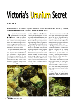 Victoria`s Uranium Secret