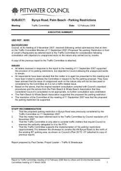 Bynya Road, Palm Beach - Parking Restrictions
