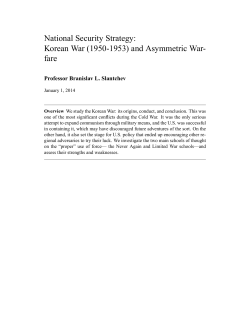 Korean War - Branislav L. Slantchev