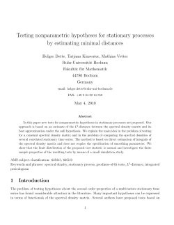 Testing nonparametric hypotheses for stationary processes by