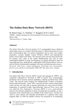 The Italian Data Buoy Network (RON)