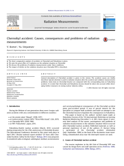 Chernobyl accident: Causes, consequences and