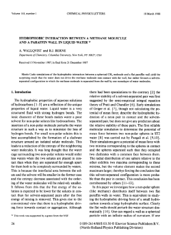 Hydrophobic Interaction Between A Methane Molecule and A