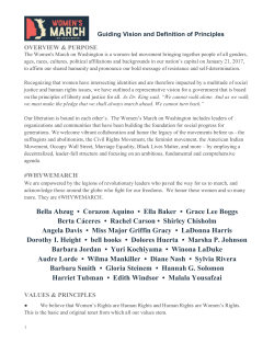 Guiding Vision and Definition of Principles