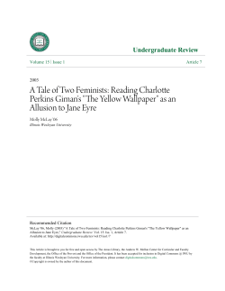 A Tale of Two Feminists: Reading Charlotte Perkins Giman`s
