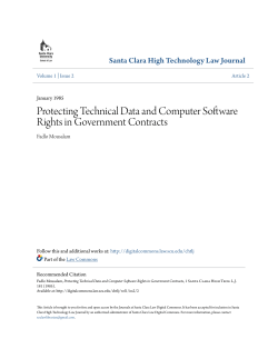Protecting Technical Data and Computer Software