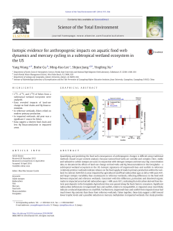 Isotopic evidence for anthropogenic impacts on aquatic food web