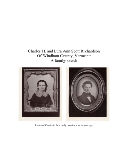 Charles H. and Lura Ann Scott Richardson Of