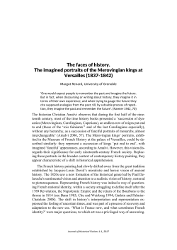The faces of history. The imagined portraits of the Merovingian kings