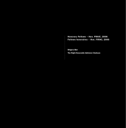 2006 Fellows - Royal Architectural Institute of Canada
