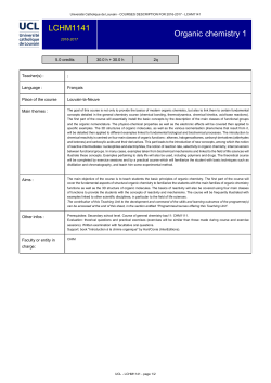 Organic chemistry 1