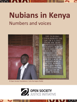 Nubians in Kenya - Open Society Foundations