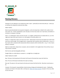 Rowing Glossary