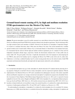Ground-based remote sensing of O3 by high and medium resolution