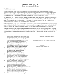 Romeo and Juliet, Act II, sc