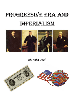 Progressive era and imPerialism