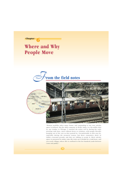 Chapter 6 Where and Why People Move