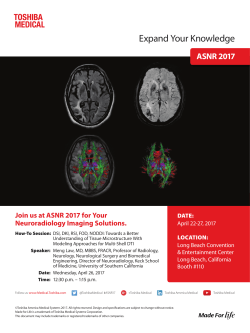 Expand Your Knowledge - Toshiba America Medical Systems