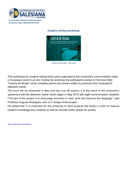 Creative writing workshop The workshops for creative writing