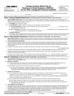 Form 5305-SIMPLE