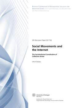 Dolata 2017 – Internet and Social Movements